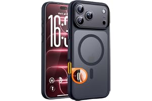 TOCOL for iPhone 18 Pro Case, Compatible with MagSafe, Black | Built-in Magnets, Camera Control Cover, Full Camera & Military
