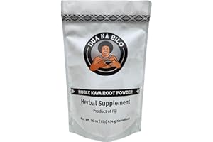 Dua Na Bilo Noble Fiji Kava Root Powder Herbal Supplement 16 Oz/1Lb