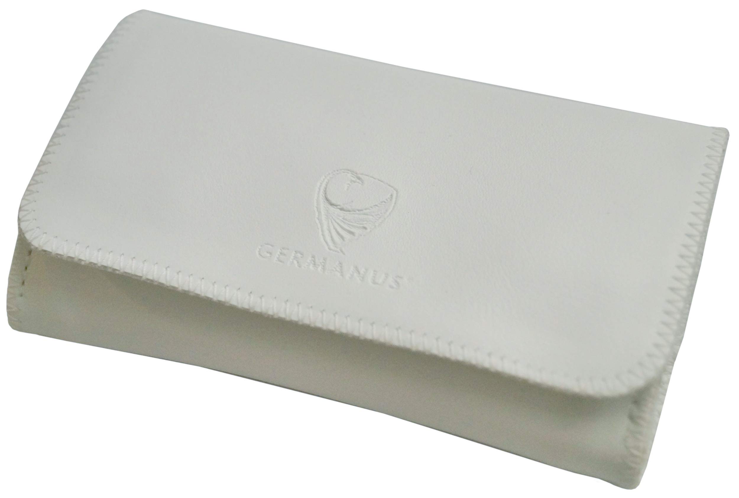 GERMANUS Tobacco Pouch from Artleather, Leather free - Made in EU - Pocket Bianco