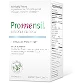 Promensil Libido & Energy - Libido Booster for Women, Sexual Health Support for Women with Low Estrogen, Fenugreek, Horny Goat Weed & Vitamins for Menopause, Clinically Proven - 30 Day Supply