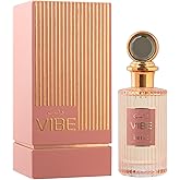 ARIAZ Vibe Women Eau De Parfum 3.4 Oz - Sweet Fruity Floral Perfume with Pear, Strawberry, Rose, Tuberose, Vanilla, Musk & Amber - Long Lasting Fragrance for Night Wear