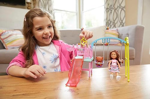 Barbie Club Chelsea Doll and Swing Set Playset with Swings and - Main Image