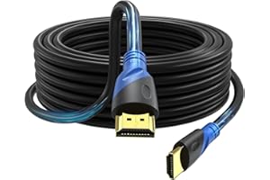 Rommisie 4K HDMI Cable 35 FT (HDMI 2.0,18Gbps) Ultra High Speed Gold Plated Connectors, Ethernet Audio Return, Video 4K, Full
