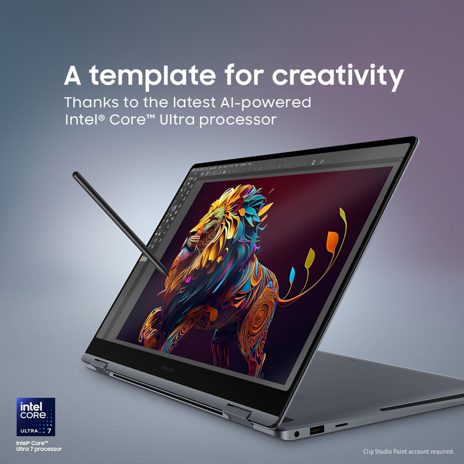 Samsung Galaxy Book4 Pro 360 Laptop (2024) 16&Quot; Intel Core Ultra 7 16Gb 512Gb Moonstone Grey - View 5