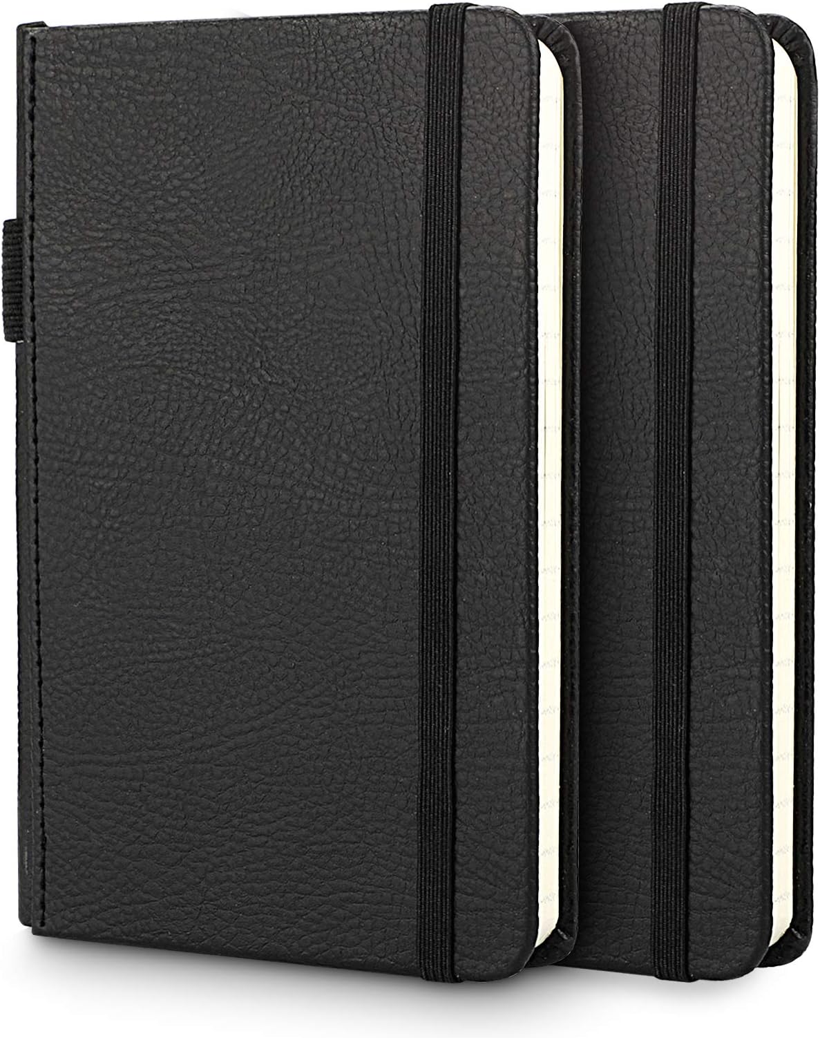 Pocket Notebook Journal Notepad (2-Pack),Small Hardcover Mini Lined/Ruled Journal, 3.5x5.5 inch, Total 312 Numbered Pages