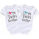 AIZFFZY Twin brother sister infant items must haves twins essentials boys outfits baby clothes boy and girl