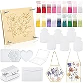 Fuyoooo Flower Press Kit, 10 Layer - 10" x 10" Large Wooden Flower Pressing Kit for Adults DIY Bouquet Preservation & Dried Art Ideal Gift for Nature Arts Craft Drying Christmas Wedding Lovers Gifts