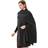 HOPETLA Cashmere Wrap Warm Soft Knitted Scarf Stole for Women Airplane Travel Blanket Shawl 87x28 in Extra Large Pashmina
