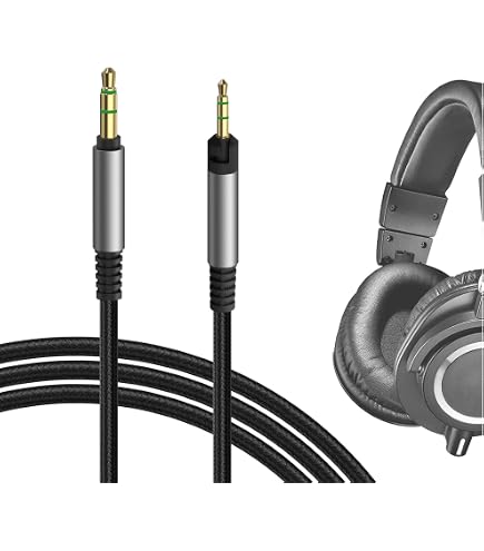 ATH-M50x 有線ヘッドホン　リケーブル Amazon.com: Linkidea Audio Cable for ATH ATH-M70x/M60x/M50x ENSO