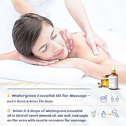 HIQILI 1 Fl Oz Wintergreen Essential Oil, 100% Pure