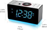 iTOMA Alarm Clock Radio Bluetooth Speaker FM Dual Alarm USB Charge view 7