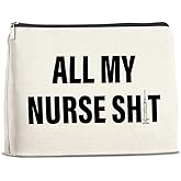 UPNEGE Funny Nurse Makeup Bag Gifts for Women, RN Nurse Practitioner Nursing Assistant Gifts Cosmetic Bag Zipper Pouch