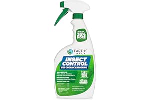 Earth's Ally Insect Control for Plants Ready-to-Use 24 oz | Safe Outdoor & Indoor Plant Insecticide, Spider Mite, Aphid & Mealybug Killer - Effective Spray for Organic Garden & Household Plants