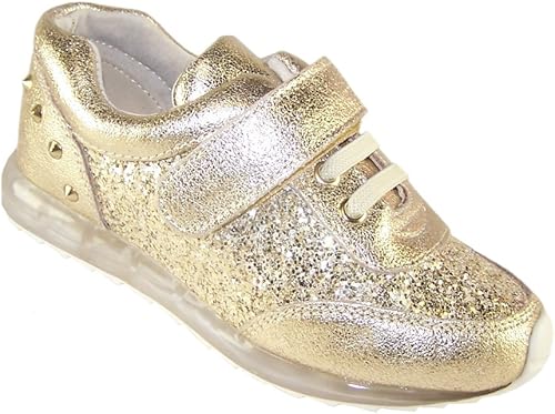 gold sparkly trainers