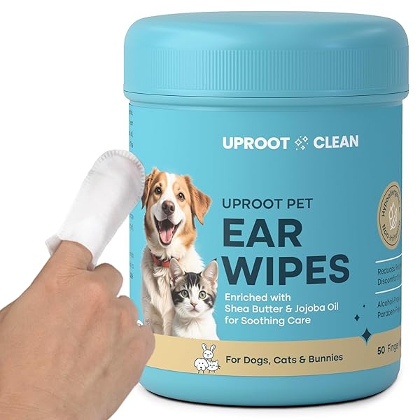 UPROOT CLEAN CAT & DOG EAR CLEANER FINGER...