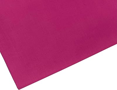M & J Plain Hot Pink Polycotton Fabric 45 inch Wide 4 Metre 40 Colours