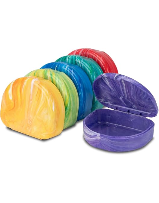 Lot De 4 Boîtes De Rangement Pour Dentier / Gouttière - JMU - Fermeture Snap