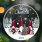 Gnome Christmas Ornaments 2025, Gnomes Ornaments for Tree, Gnomes Christmas Decorations, Cute Holiday Decor, Gnome Gifts
