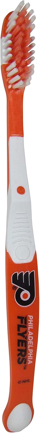 NHL Siskiyou Sports Fan Shop Philadelphia Flyers MVP Toothbrush One Size Team Color : Sports & Outdoors