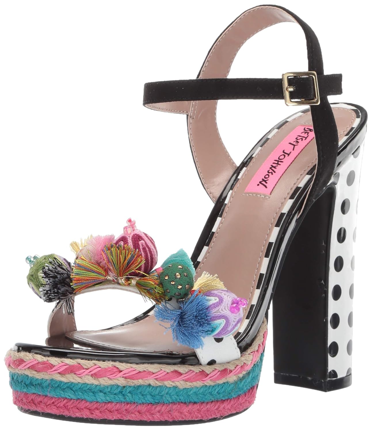 betsey johnson polka dress sandals