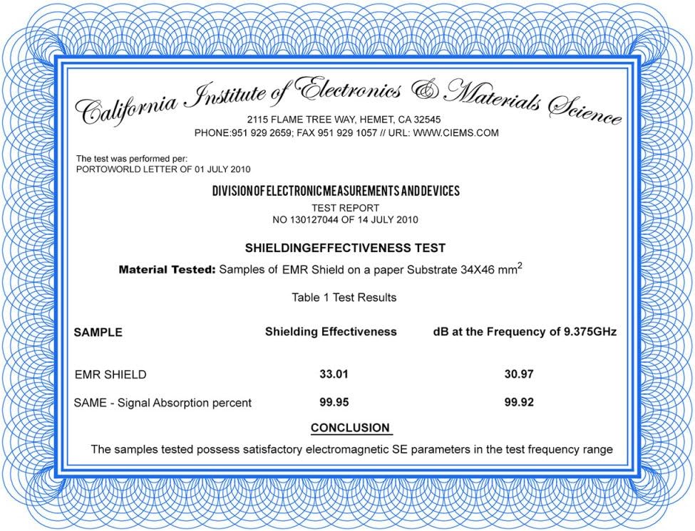 5G Cert EMF Protection and Energy Field Enhancement Device - Patent Pending Premium Radiation Shield, Be Safe and Function Optimally Wherever You are. Scientifically Proven100%: Health & Personal Care