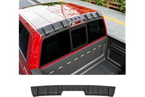 powoq Rear Roof Protector Compatible with 2009-2014 Ford F150 Truck Cab Roof Protector TPE Rear Spoiler Replacement for 2009-2014 Ford F-150 Accessories