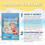 COTTNY 48pcs UV Stickers Sunscreen Reapply Reminder Patch for Kids Adults view 6