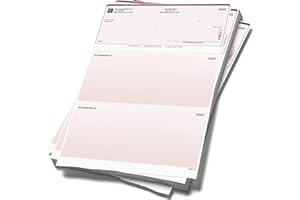 EXPRESSCHECKPRINTING Computer Checks Compatible W/QB Check On Top [250 Sheets]