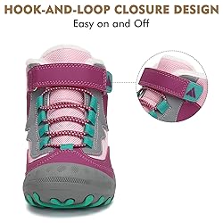 Mishansha Boy's Girl's Warm Outdoor Hiking Shoes