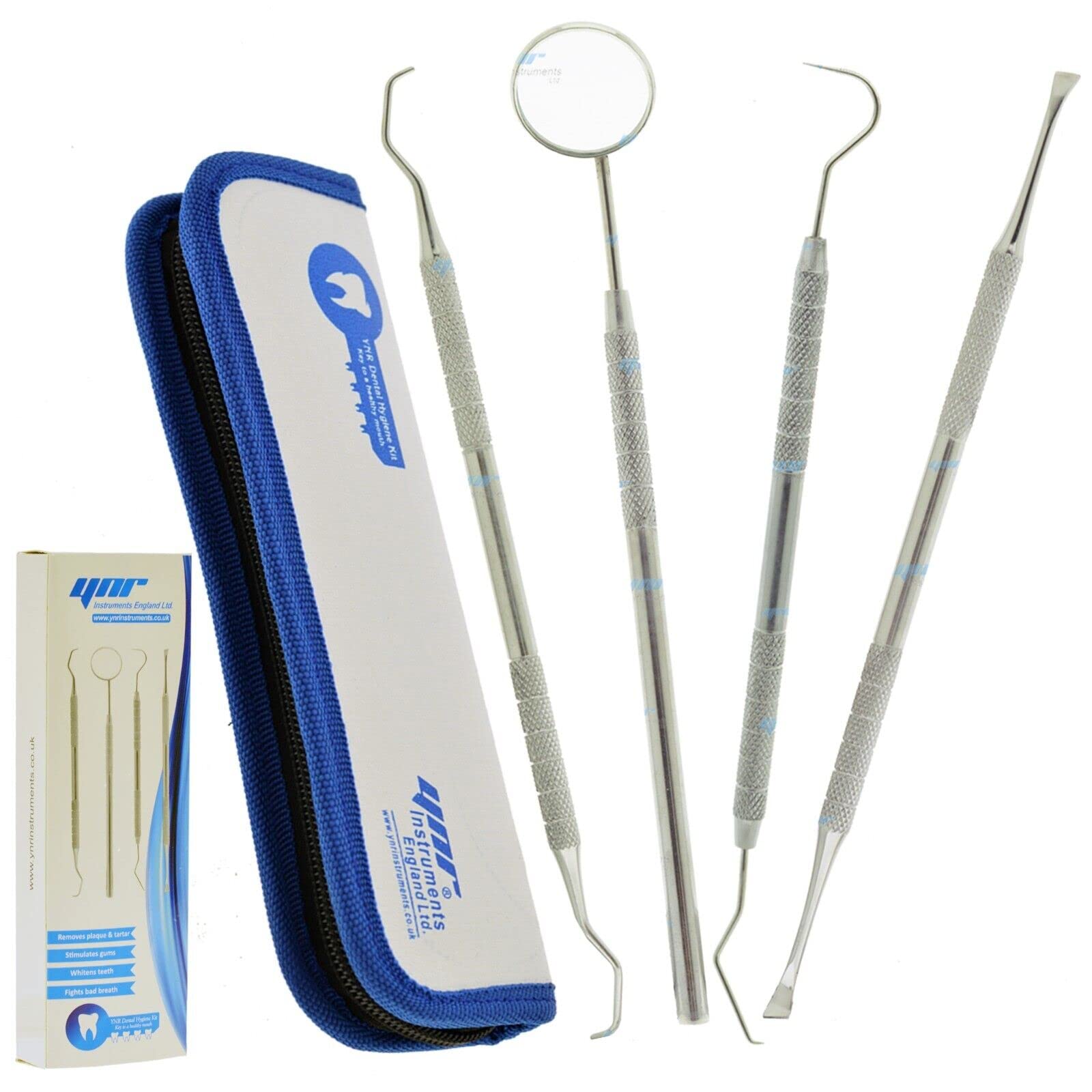 YNR Teeth Tooth Tarter Pet Plaque Scraper Calculus remover Animal Tooth Scaler CE (4 Pcs Kit)