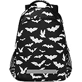 Glaphy Halloween Bats Backpacks Laptop School Book Bag Lightweight Daypack for Men Women Teens Kids