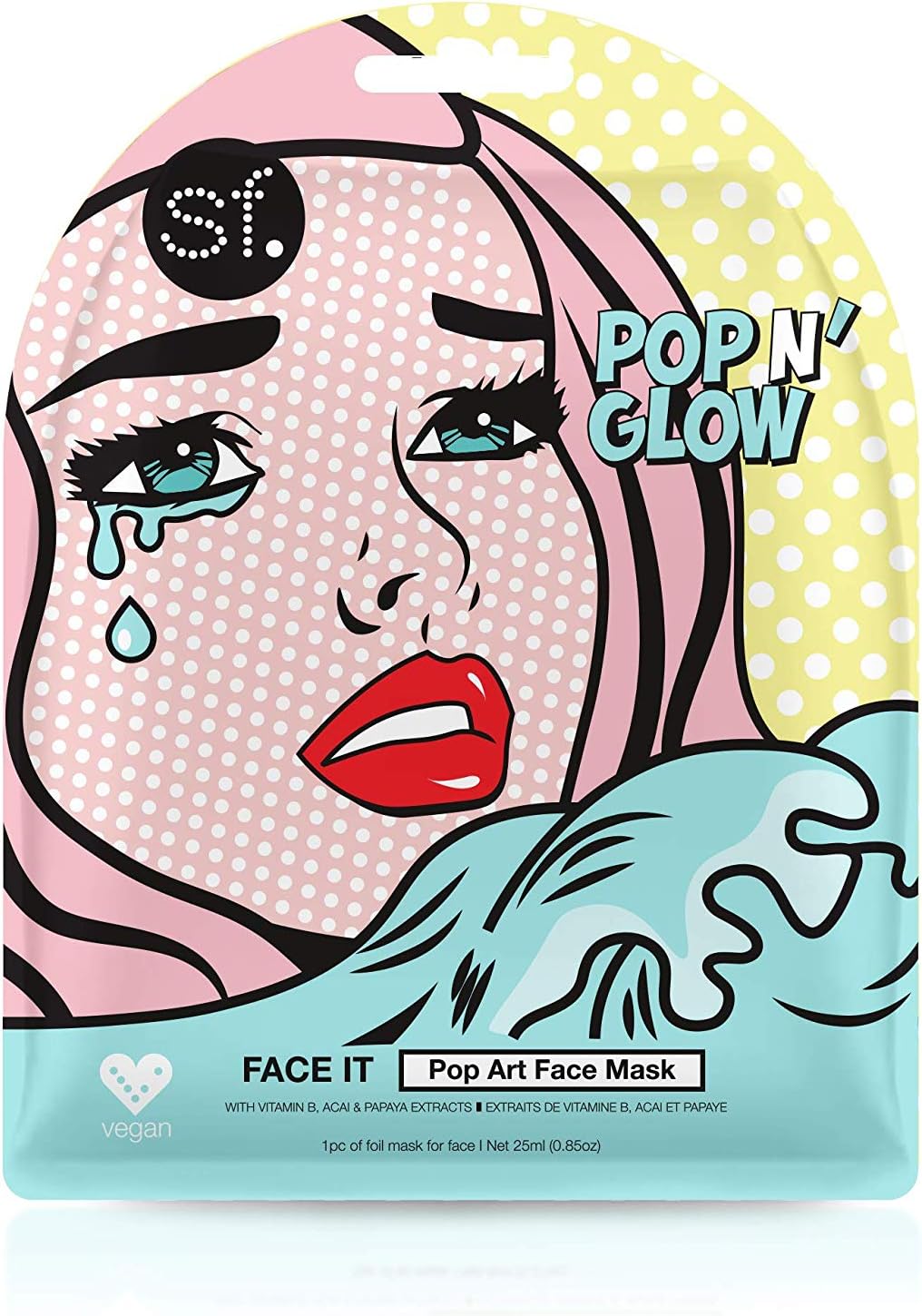 KinkedSFGlow Pop Art Face Mask, 0.85oz/25ml