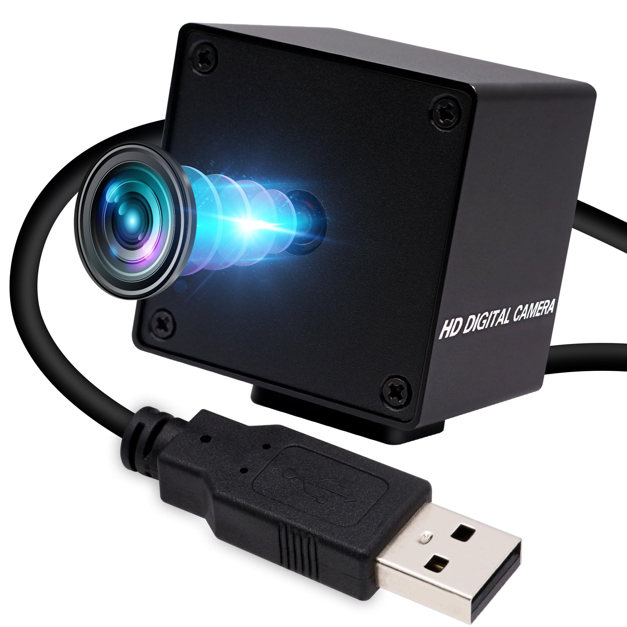 ELP 48MP USB Camera, Fast Auto Focus Webcam, 8000x6000 Resolution, UVC Compatible, for PC, Laptop, Linux, Windows, Android
