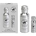 Beverly Hills Polo Club Cologne for Men Bonus Pack Designer Eau De Toilettes 3.4oz + 0.5oz 2 count (Platinum)