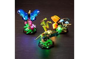 BrickBling LED Light for Lego 21342 The Insect Collection, Creative Lighting Kit, Cool for Display (Lights Only, No Model)