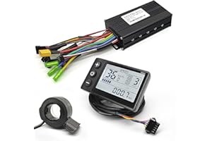 MUSELK EBike Conversion Kit 1000W, 36V/48V 30A Brushless Controller Mini LCD S866 Display for Electric Bicycle Scooter Mountain Bike Parts