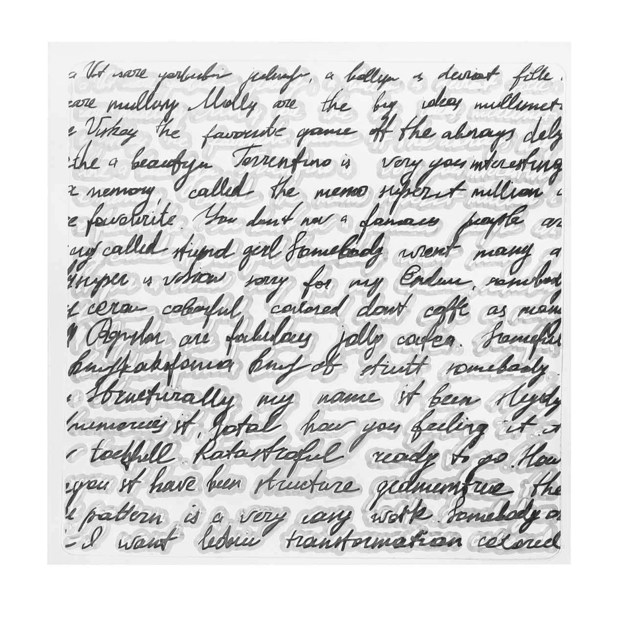 SUPVOX Silicone Clear Stamps Cling Seal Sheet - Clear Stamp Alphabet Stamp Transparent DIY Craft Stamps Seal Blocks for Scrapbooking Card Making Decoration