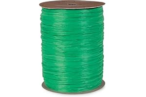 STEPHANIE IMPORTS Matte Raffia Ribbon Roll 100 Yards for Kraft Packaging and Decoration (Kelly Green)