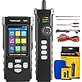 NF-8506 Network Cable Tester and Tracker with IP Scanne Network Rate Test,PING/CAT5 CAT6/TDR Multifunction Network Tester Cable Toner for RJ11 RJ45 LAN Ethernet POE Cable Tester Telephone Cable Finder
