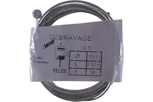 CYCLINGCOLORS INNER CABLE BRAKE THROTTLE CLUTCH LENGTH 2.5M DIAMETER 2.5MM MOTORCYCLE MOPED VESPA TILLER NIPPLE VELOX MOTORBIKE STEEL ROTOTILLER LAWN MOWER GRASS TRIMMER BIKE CYCLE