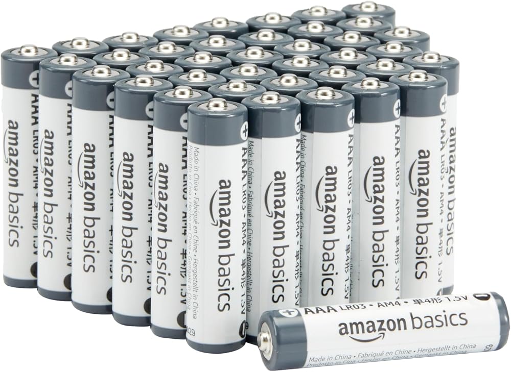 Amazon Basics AAA Alkaline Industrial Batteries 40 Pack 1.5 Volt 5 Year Shelf