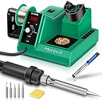 Merece Soldering Station, 65W Digital Soldering Iron Kit 176℉-896℉ Adjustable Temperature (C/F), Standby & Sleep, Temperature