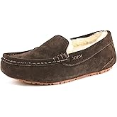 DREAM PAIRS Women's Fuzzy House Slippers Cozy Faux Fur Micro Suede Moccasins Slip on Loafer Shoes for Indoor and Outdoor