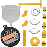 LEIMO Spill Proof Coolant Filling Funnel Kit,Coolant Funnel Kit Radiator Spill Free Funnel Auto Coolant Flush Kit No Spill