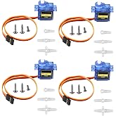 4Pcs SG90 Micro Servo Motor 180 Degree SG90 9G Gear Motor Control for Arduino Raspberry Pi RC Car Toy Robot Helicopter Airpla