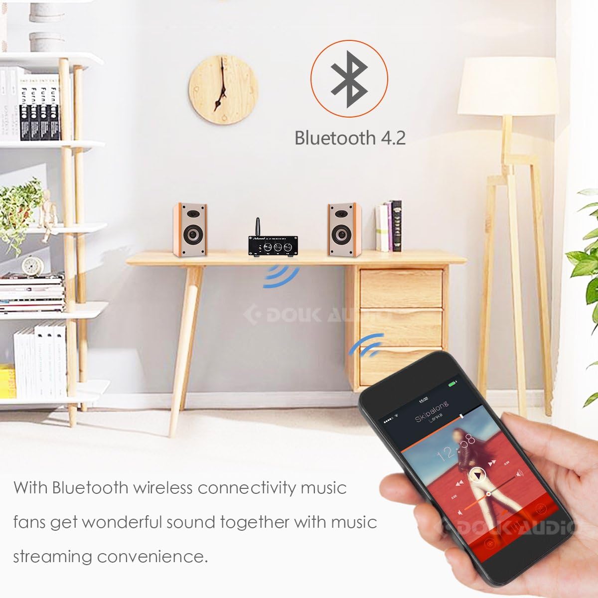 Nobsound NS-15G Bluetooth Amplifier, Mini 200W Amp, TPA3116 Chip, HiFi Stereo Class D 2.0 Channels, with Power Supply - Image 5