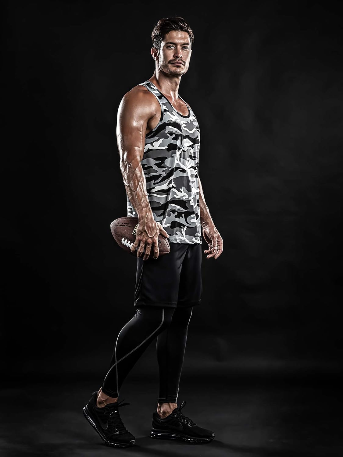 DRSKIN Men's 3 Pack Dry Fit Y-Back Muscle Tank Tops Mesh Sleeveless Gym Bodybuilding Training Athletic Workout Cool Shirts: Clothing