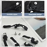 Fuitke 8 Pcs Zipper Pull Replacement Kit, Black Universal Repair Tool view 3