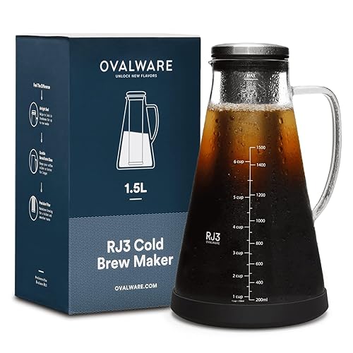 Airtight Cold Brew Iced Coffee Maker Pitcher (& Iced Tea Maker) with