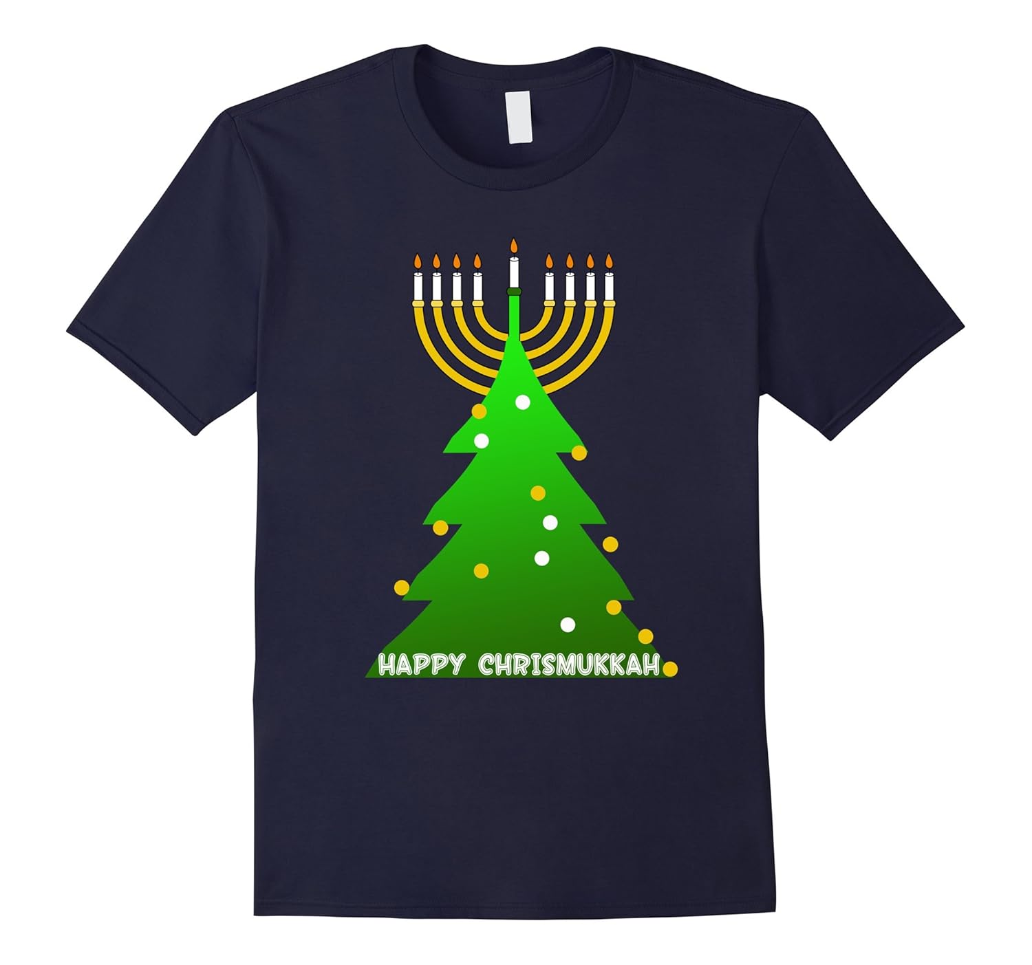 Happy Chrismukkah Funny Hanukkah and Christmas Tee shirt-ANZ